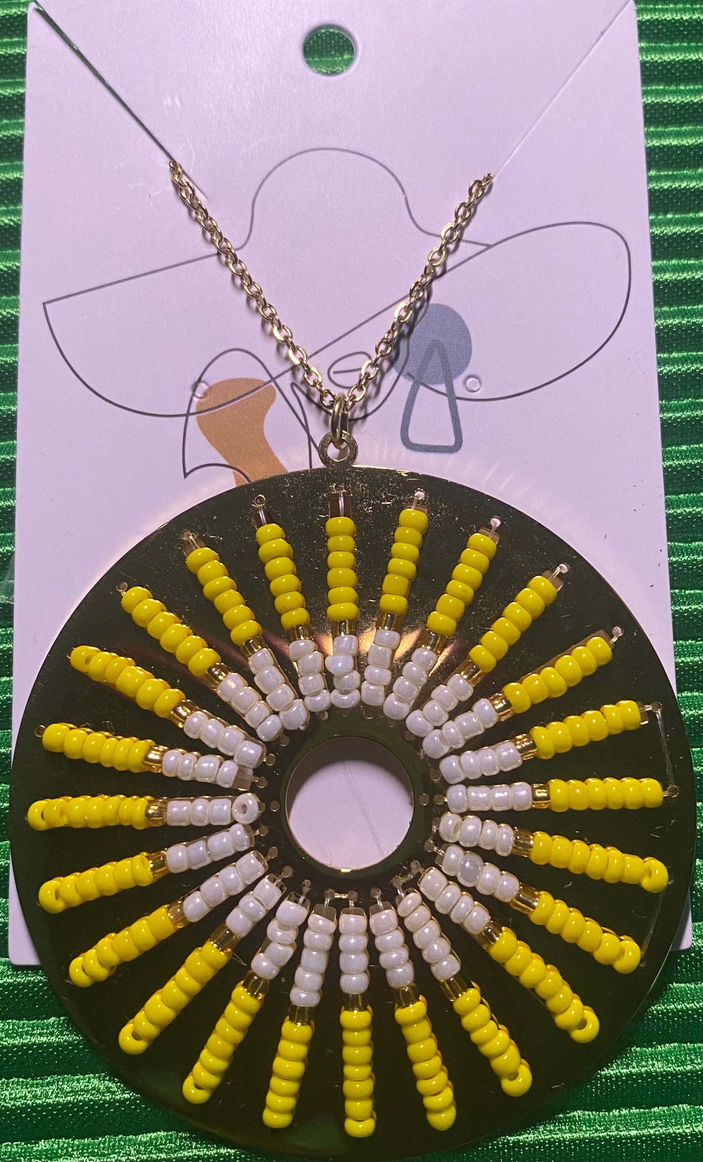Yellow Kiss - Beaded Necklace