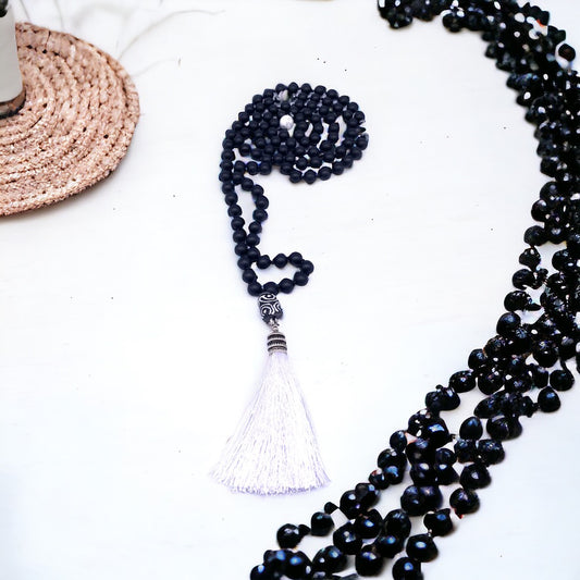 108 Bead Knotted Mala Necklace