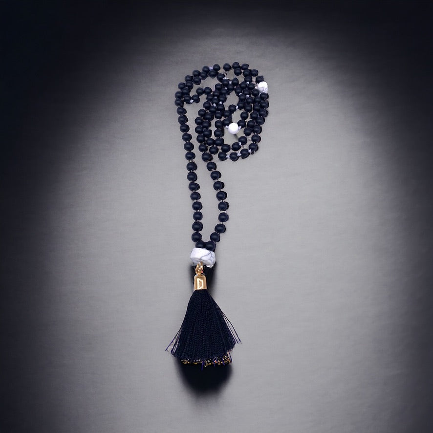 108 Bead Knotted Mala Necklace