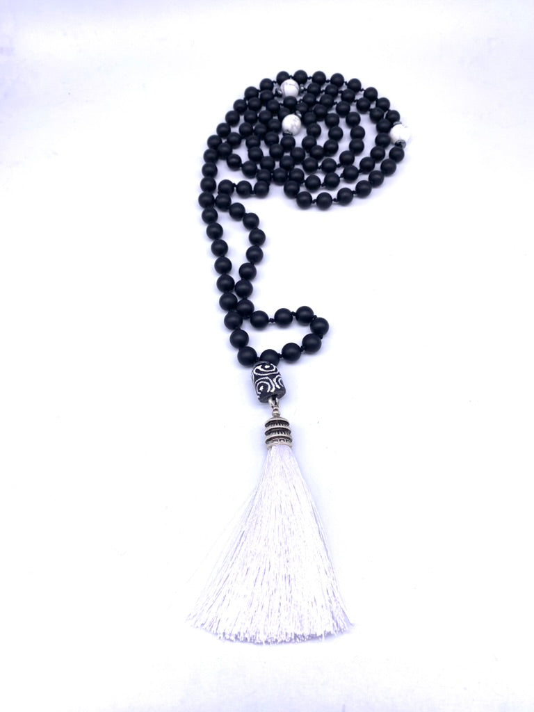 108 Bead Knotted Mala Necklace