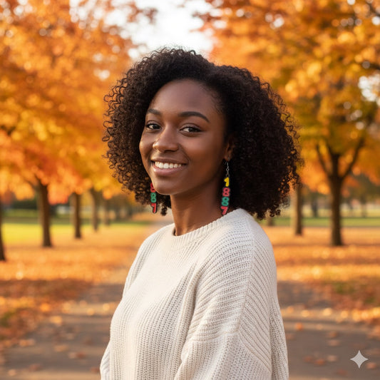 1887 Acrylic Dangling Earrings