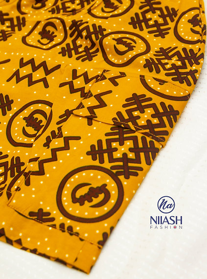 Ladies Adinkra Symbol Shorts