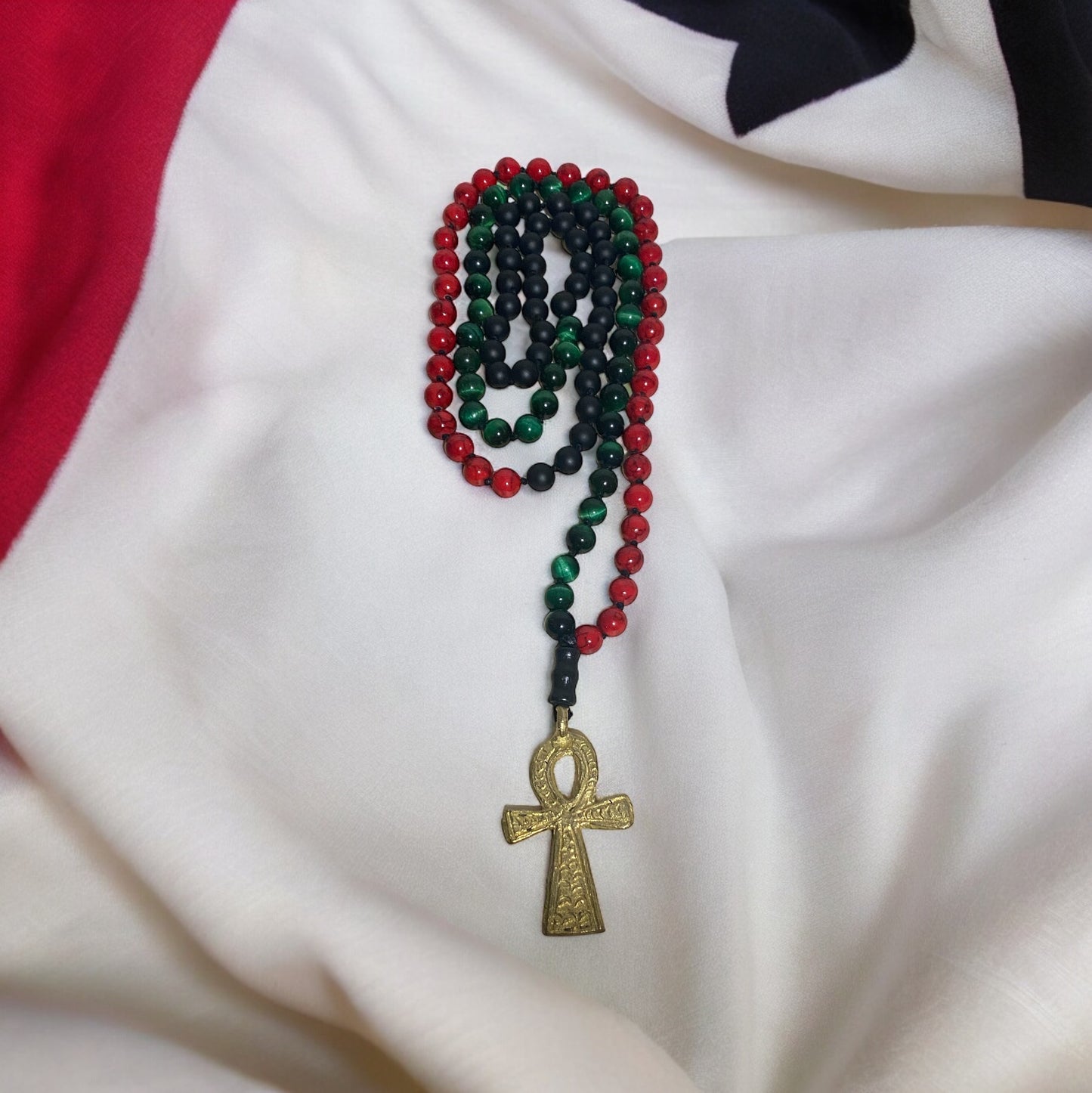 108 Bead Knotted Mala Necklace
